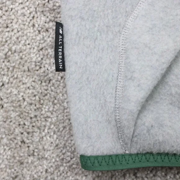 New Balance Reversible Vest Mens Medium All Terrain Fleece/Soft Shell Gray/Black - Picture 7 of 14